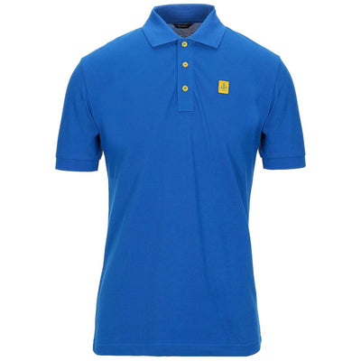 Refrigiwear Blue Cotton Polo Shirt
