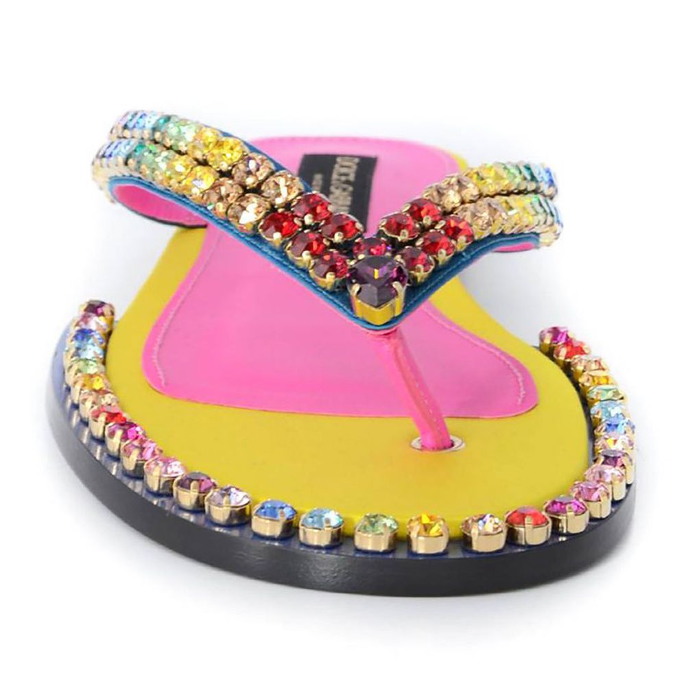 Dolce & Gabbana Multicolor Viscose Sandal