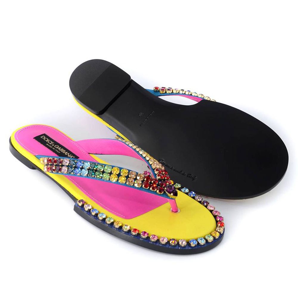 Dolce & Gabbana Multicolor Viscose Sandal