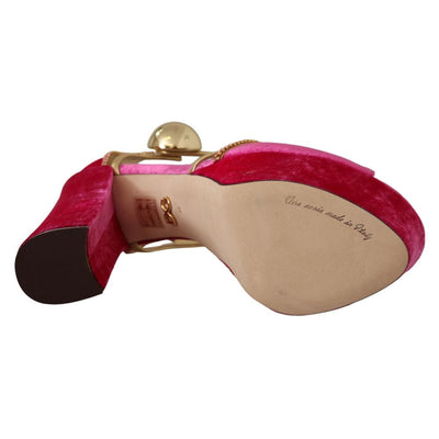 Dolce & Gabbana Fuchsia Viscose Sandal
