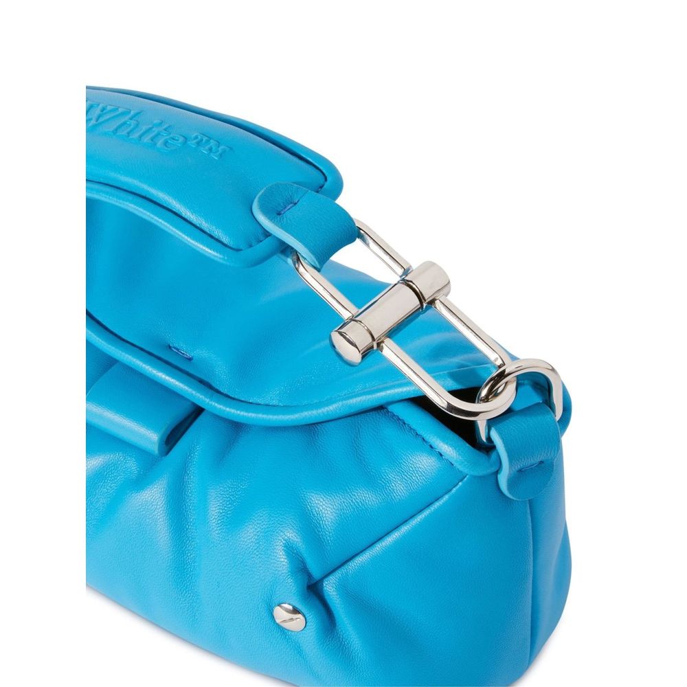 Off-White Blue Leather Crossbody Bag