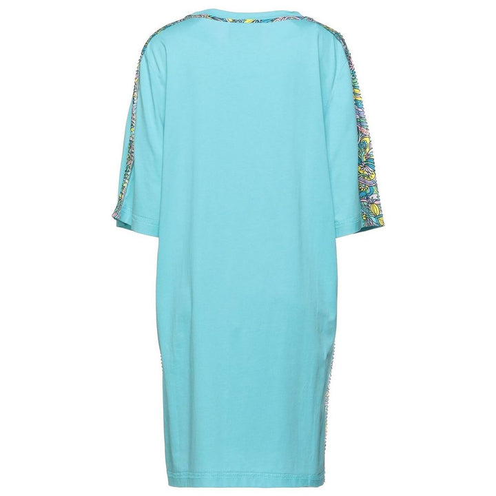 Moschino Couture Light Blue Cotton Dress