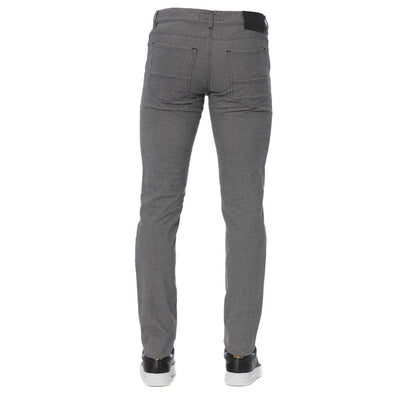 Trussardi Jeans Gray Cotton Jeans & Pant