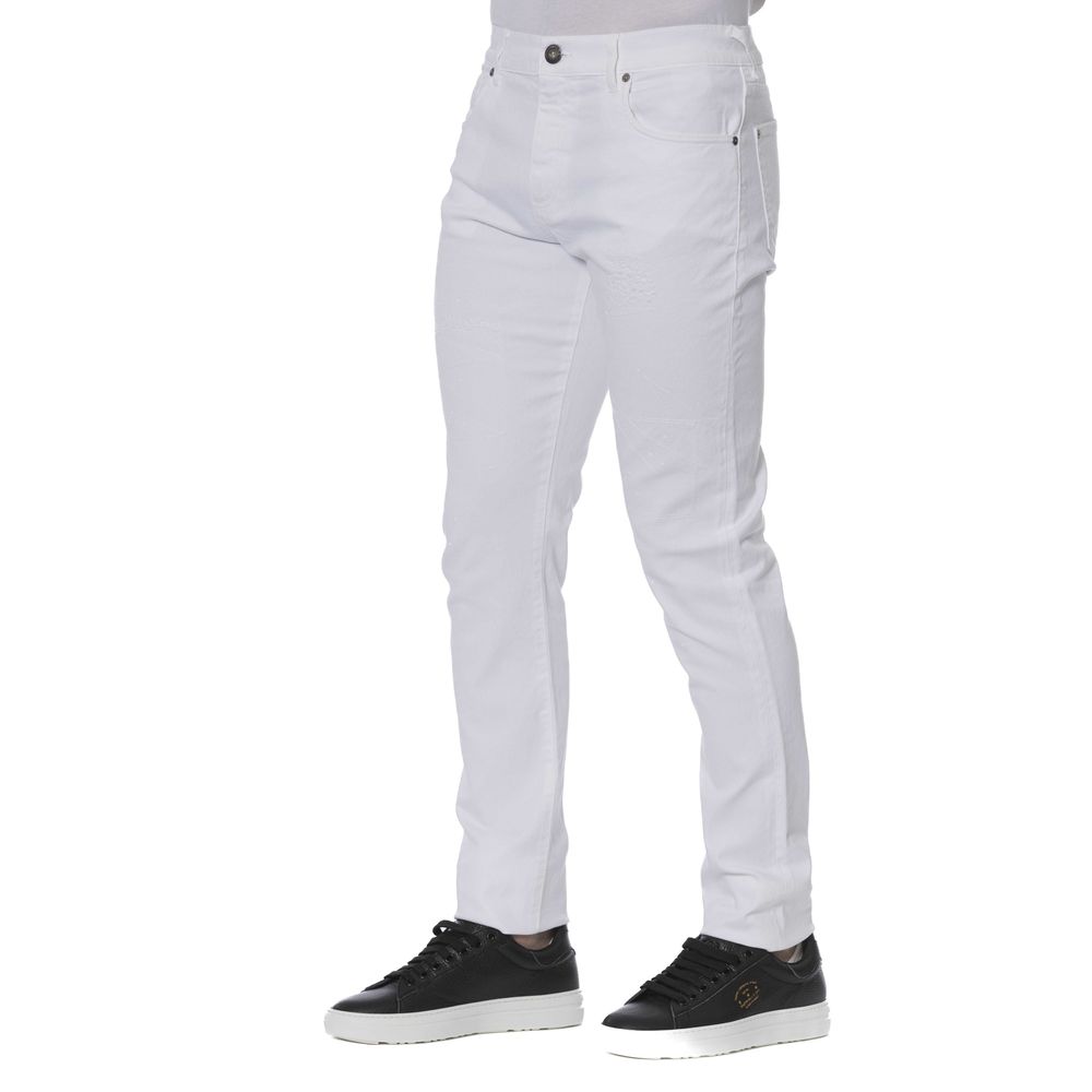 Trussardi Jeans White Cotton Jeans & Pant