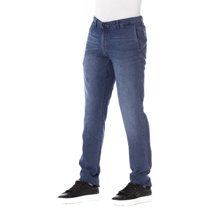 Trussardi Jeans Blue Cotton Jeans & Pant
