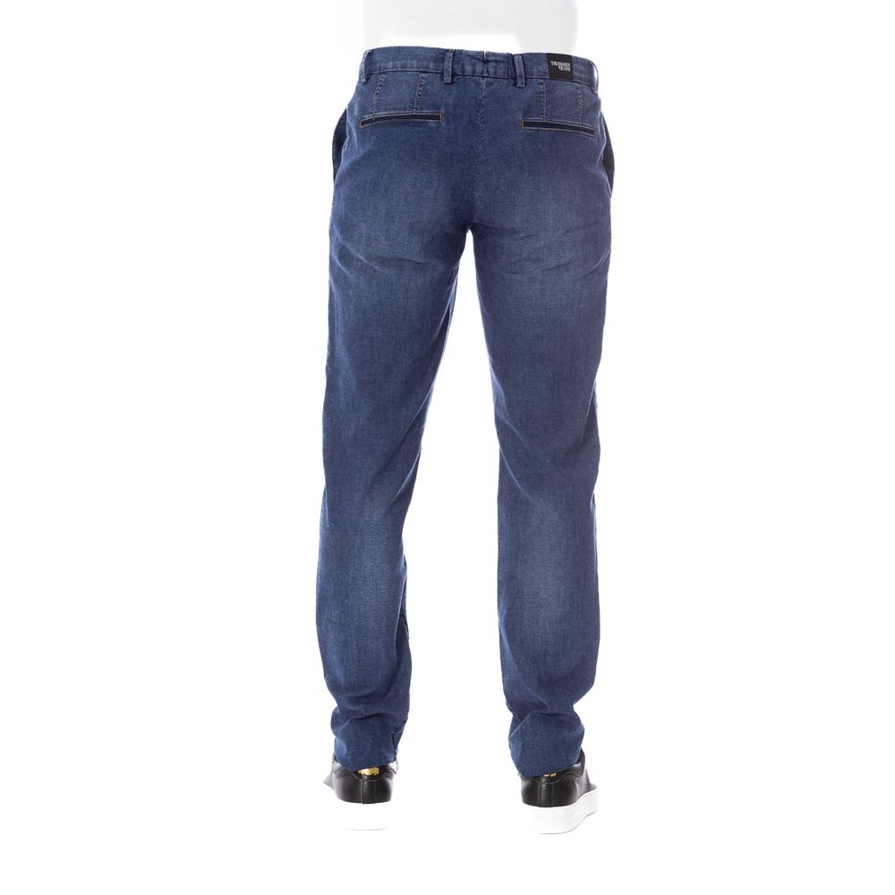 Trussardi Jeans Blue Cotton Jeans & Pant