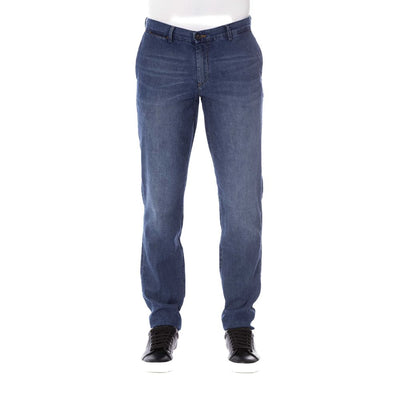 Trussardi Jeans Blue Cotton Jeans & Pant