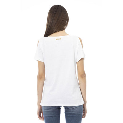 Just Cavalli White Cotton Tops & T-Shirt