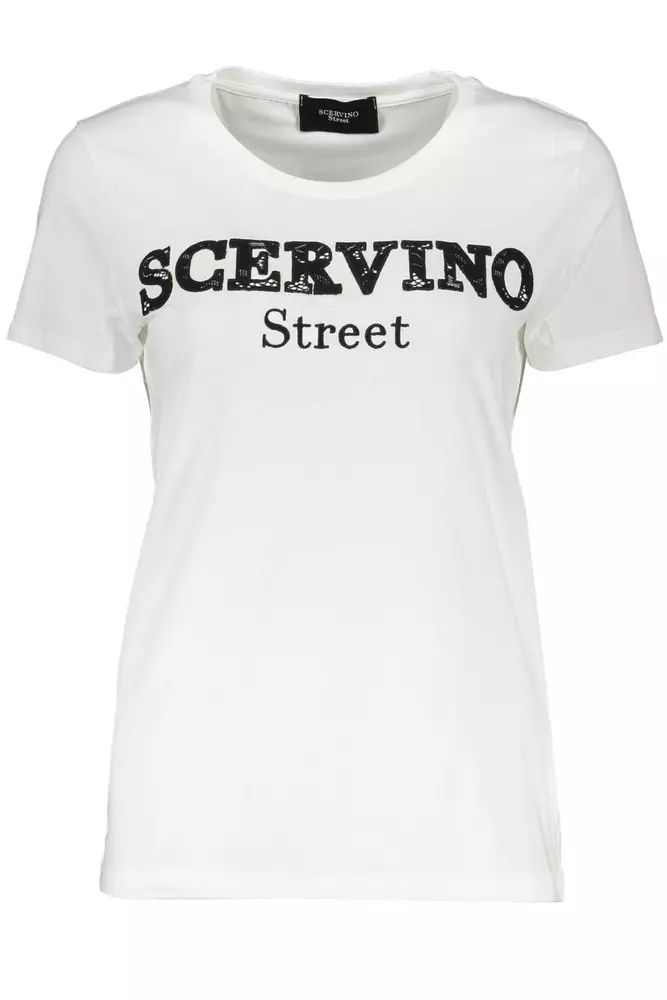 Scervino Street White Cotton Tops & T-Shirt