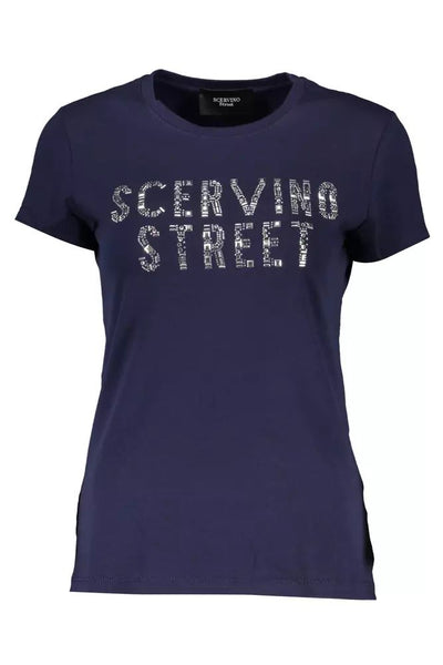 Scervino Street Blue Cotton Tops & T-Shirt