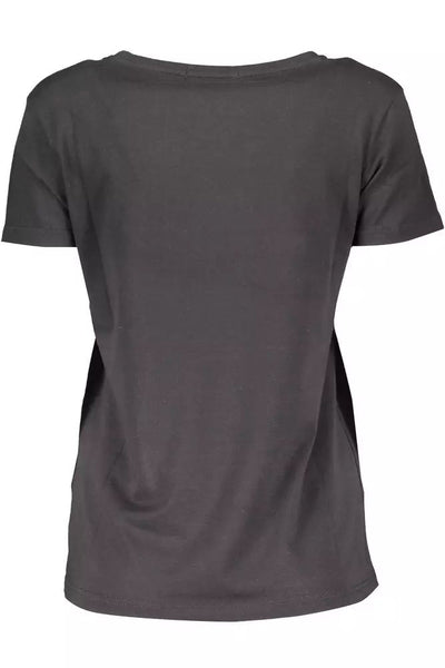 Scervino Street Black Cotton Tops & T-Shirt