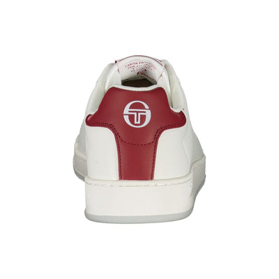 Sergio Tacchini Sleek White Sneakers with Contrast Details