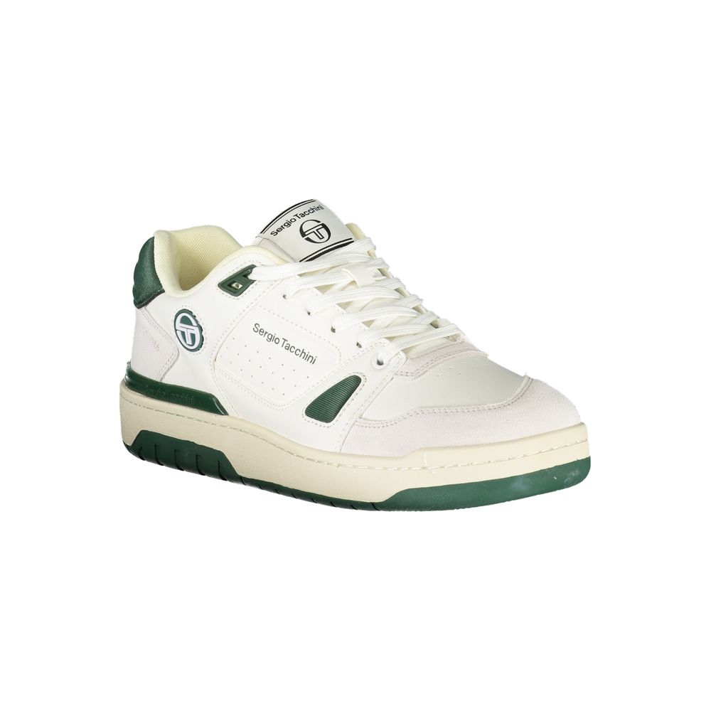 Sergio Tacchini Sleek White Sneakers with Contrasting Accents