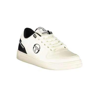 Sergio Tacchini Chic White Sneakers with Contrast Details