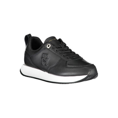 Tommy Hilfiger Black Polyester Sneaker