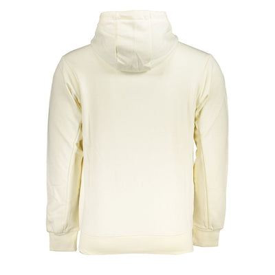U.S. Grand Polo Chic White Hooded Sweatshirt With Embroidery