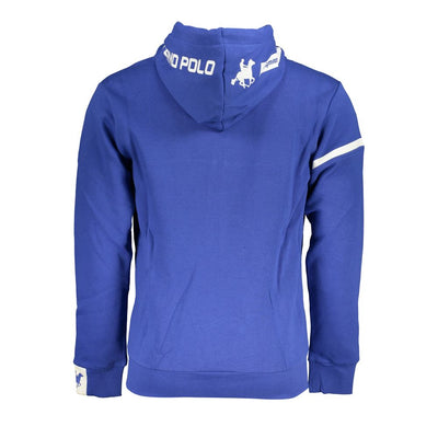 U.S. Grand Polo Classic Blue Hooded Fleece Sweatshirt