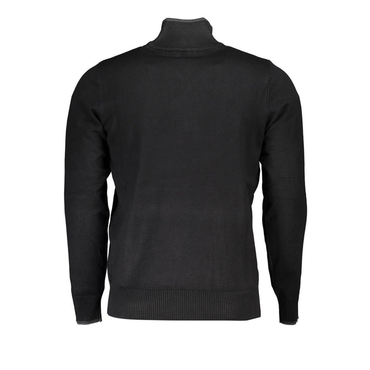 U.S. Grand Polo Elegant Half Zip Sweater with Contrast Details