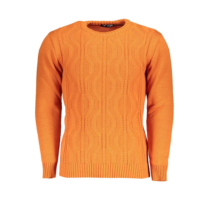 U.s. Grand Polo Orange Fabric Sweater