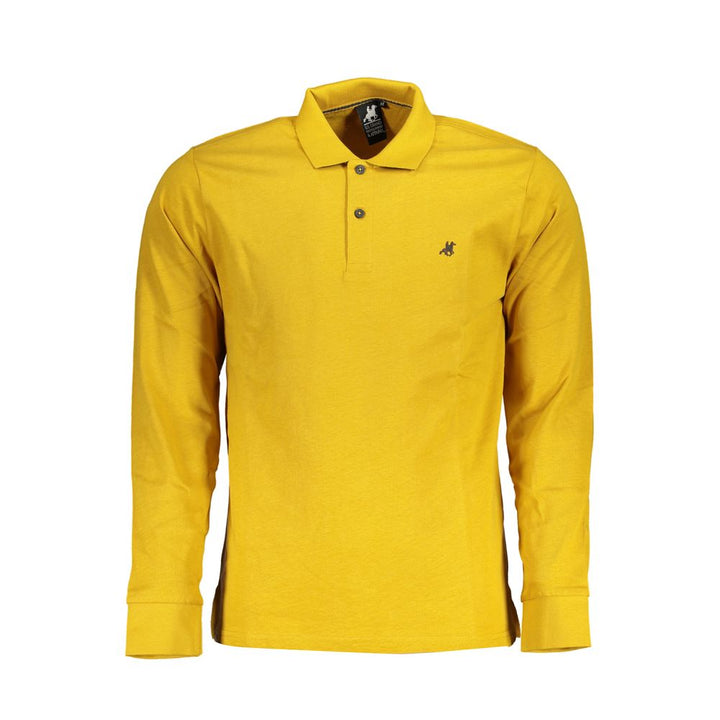 U.S. Grand Polo Classic Yellow Cotton Polo with Embroidery