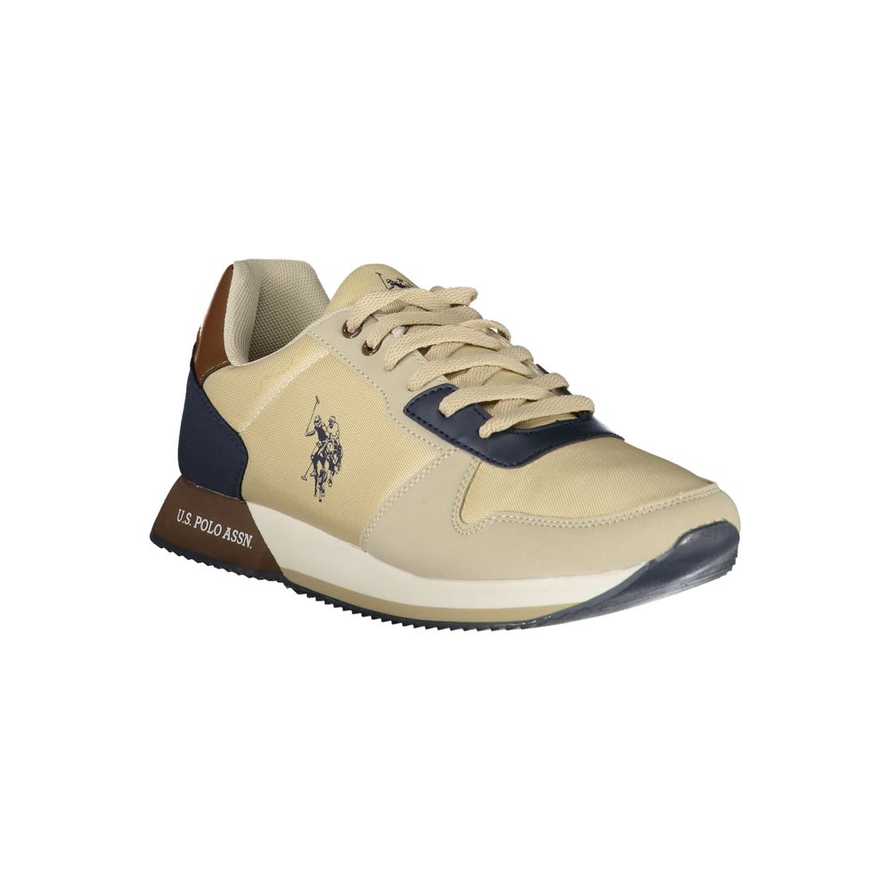 U.S. Polo Assn. Chic Beige Sneakers with Sporty Contrast Details