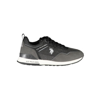 U.S. Polo Assn. Chic Gray Sports Sneakers with Vibrant Details