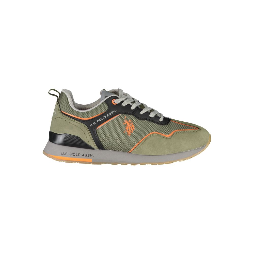 U.S. Polo Assn. Chic Green Sneakers with Contrast Details