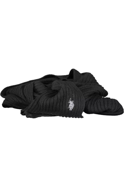 U.S. Polo Assn. Black Wool Scarf