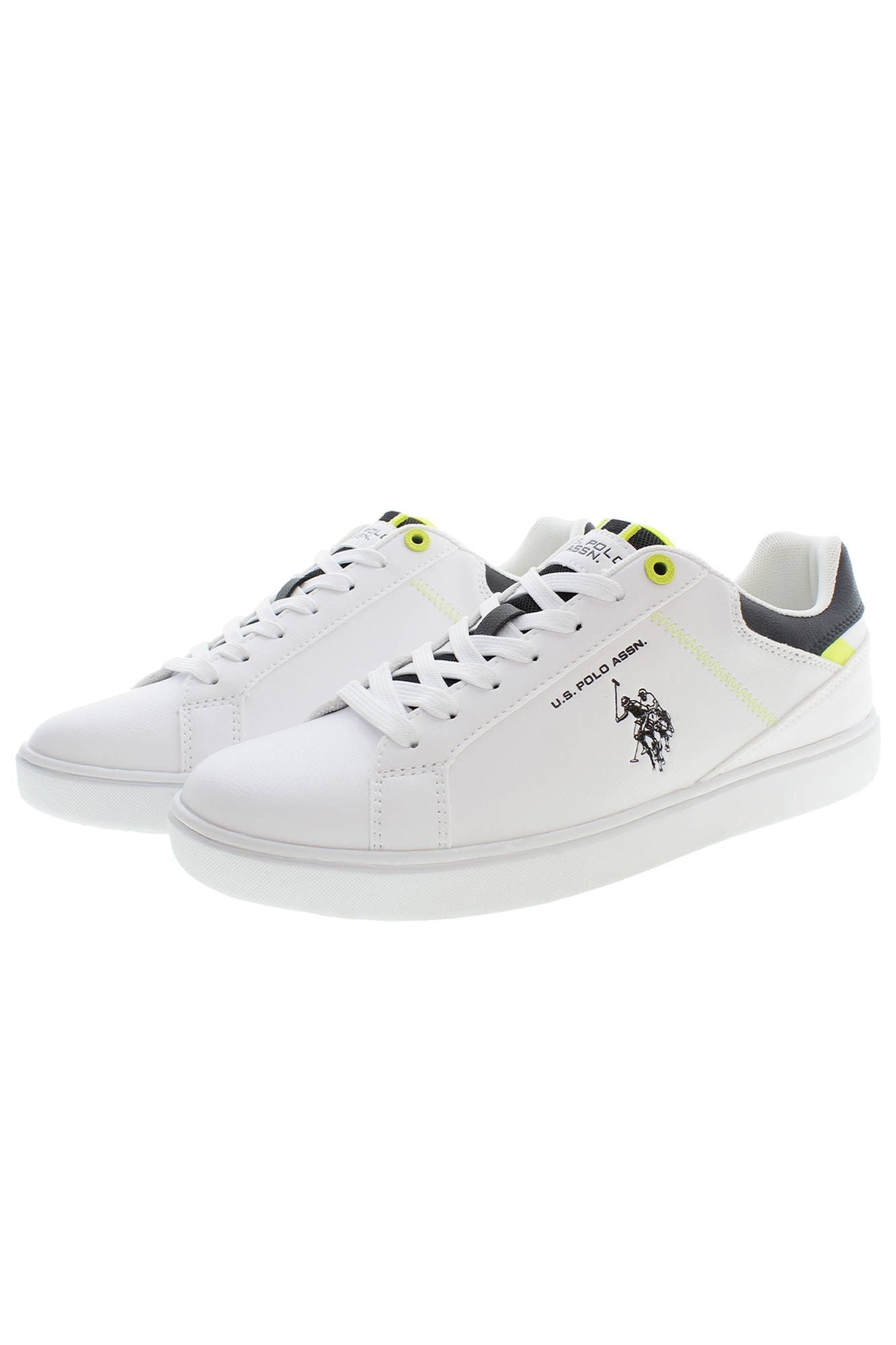 U.S. Polo Assn. White Polyester Sneaker