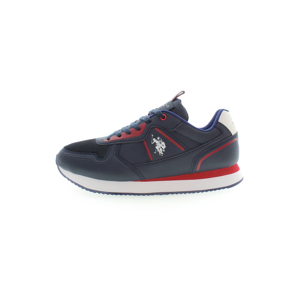 U.S. Polo Assn. Sleek Blue Sneakers with Contrast Detail