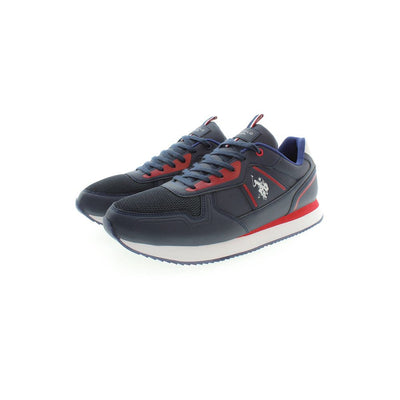 U.S. Polo Assn. Sleek Blue Sneakers with Contrast Detail