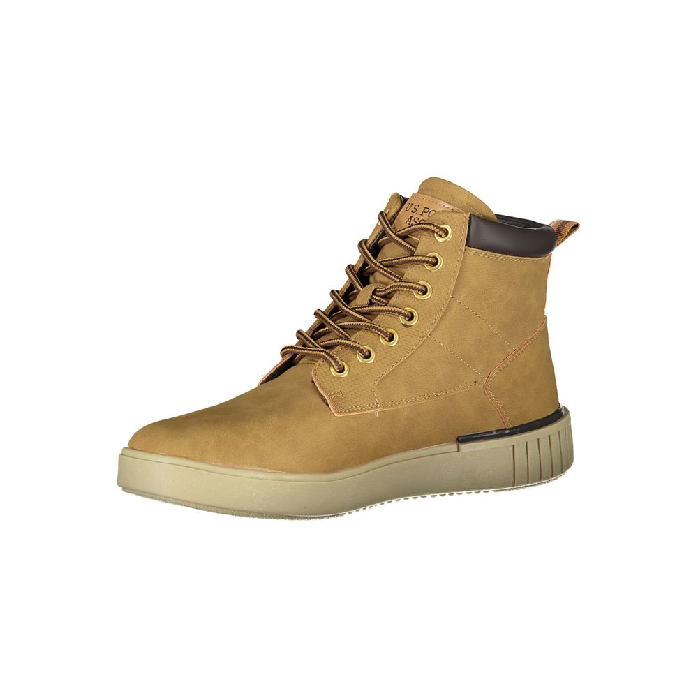 U.S. Polo Assn. Elegant Ankle Lace-Up Boots with Logo Detail