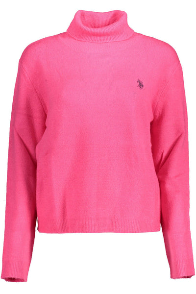 U.S. Polo Assn. Pink Nylon Sweater