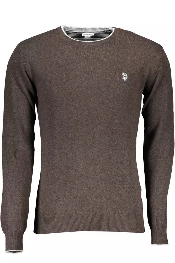 U.S. Polo Assn. Brown Wool Sweater