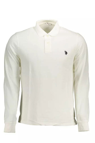 U.S. Polo Assn. White Cotton Polo Shirt