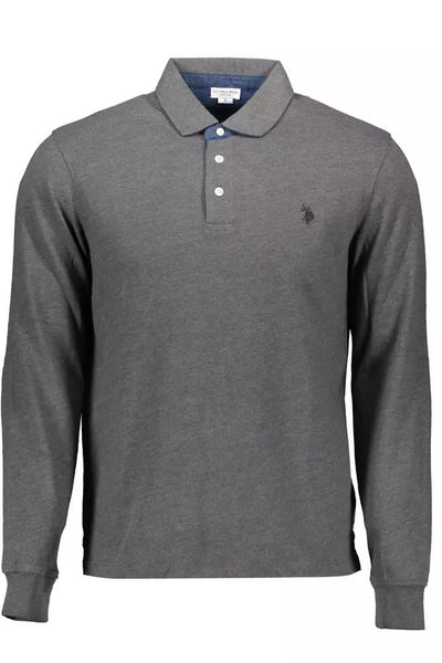 U.S. Polo Assn. Gray Cotton Polo Shirt
