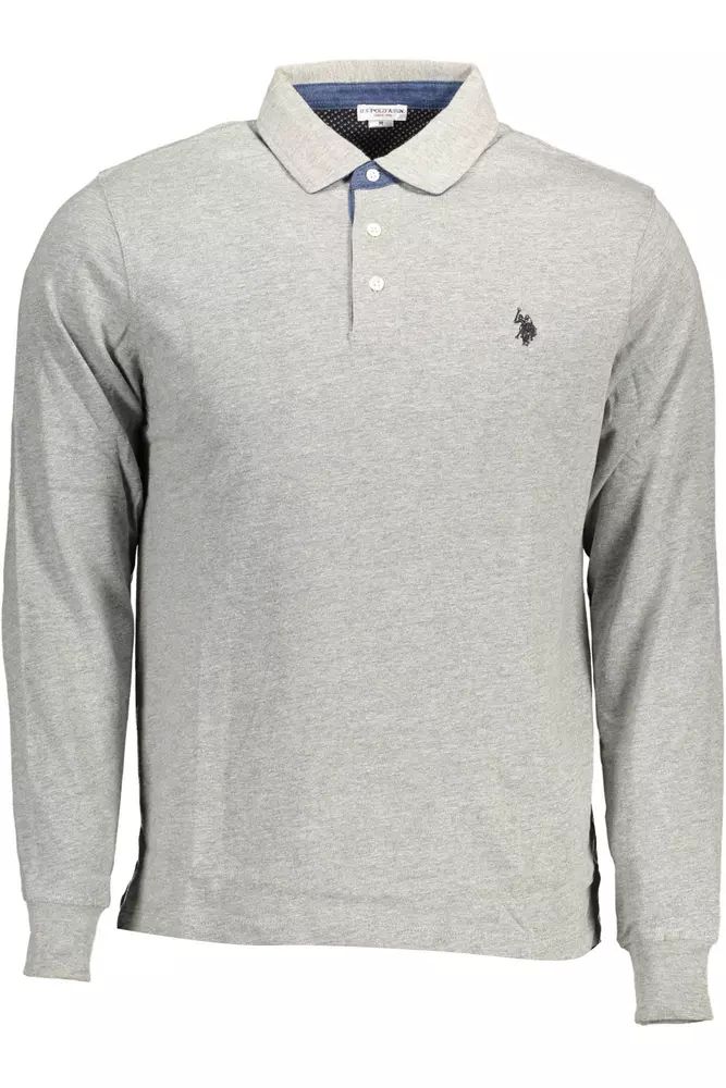 U.S. Polo Assn. Gray Cotton Polo Shirt
