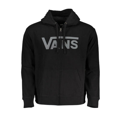 Vans Sleek Black Hooded Zip Sweatshirt