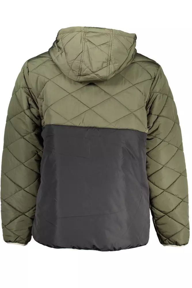 Vans Classic Green Hooded Jacket with Logo Accent
