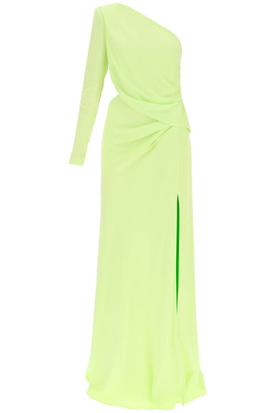 Roland mouret asymmetric stretch silk gown with cut-out detail-0