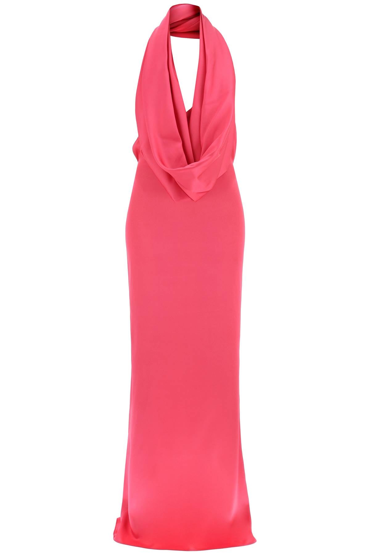 Giuseppe di morabito maxi gown with built-in hood-0