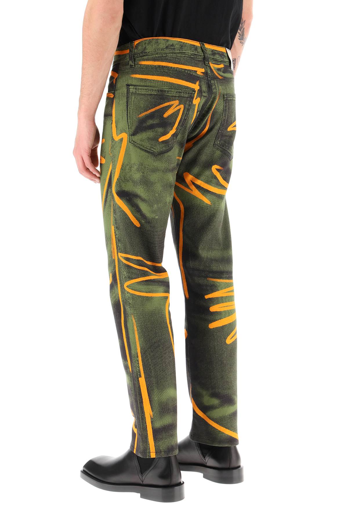 Moschino shadows & squiggles cotton pants-2