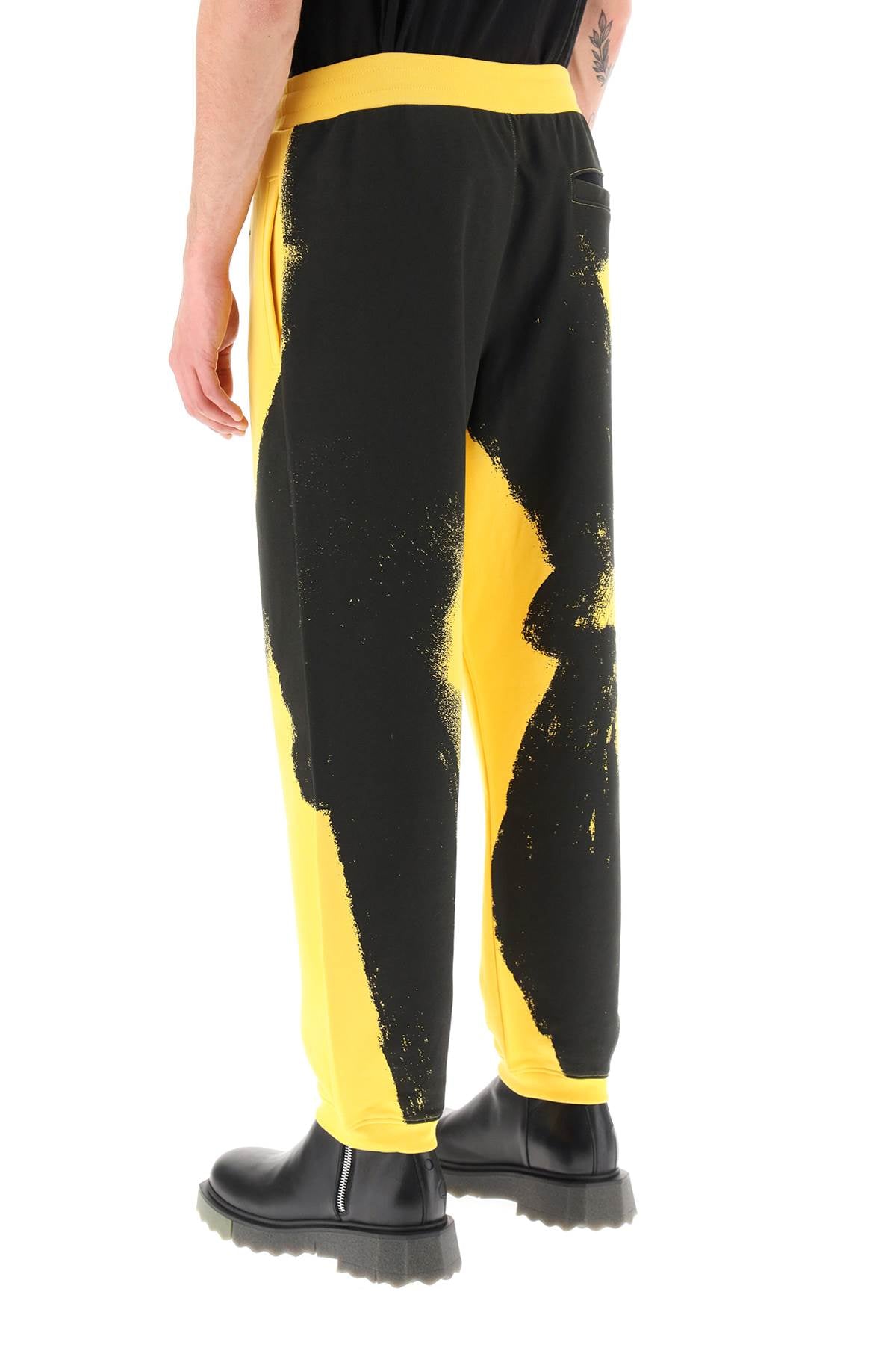 Moschino graphic print jogger pants with logo-2