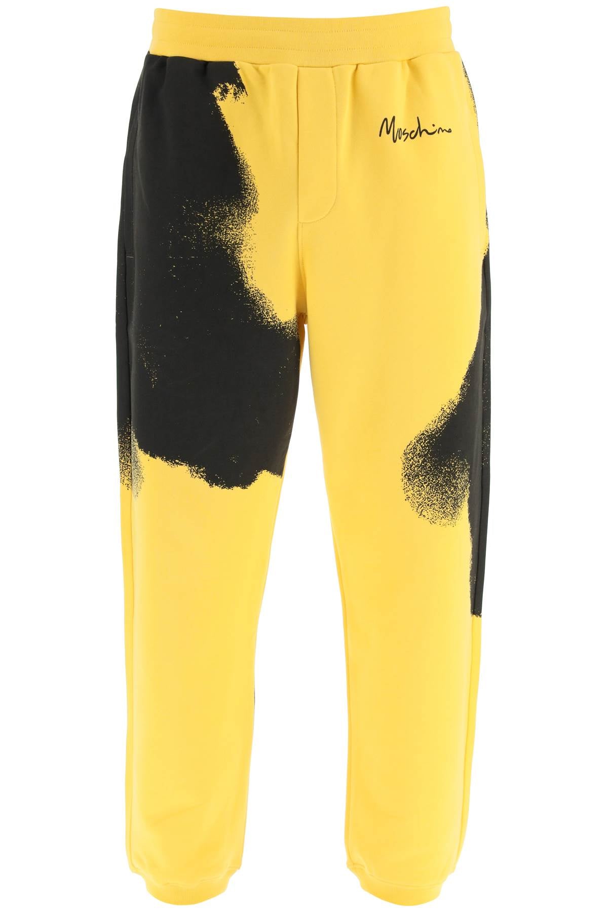 Moschino graphic print jogger pants with logo-0