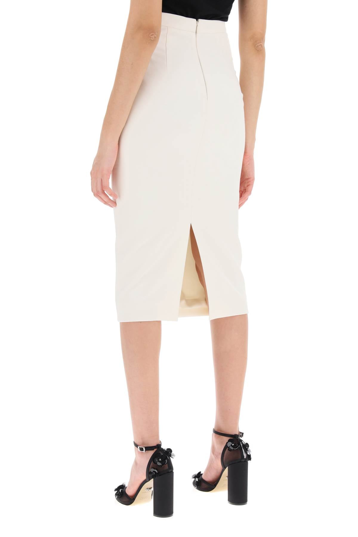 Roland mouret midi cady skirt in-2