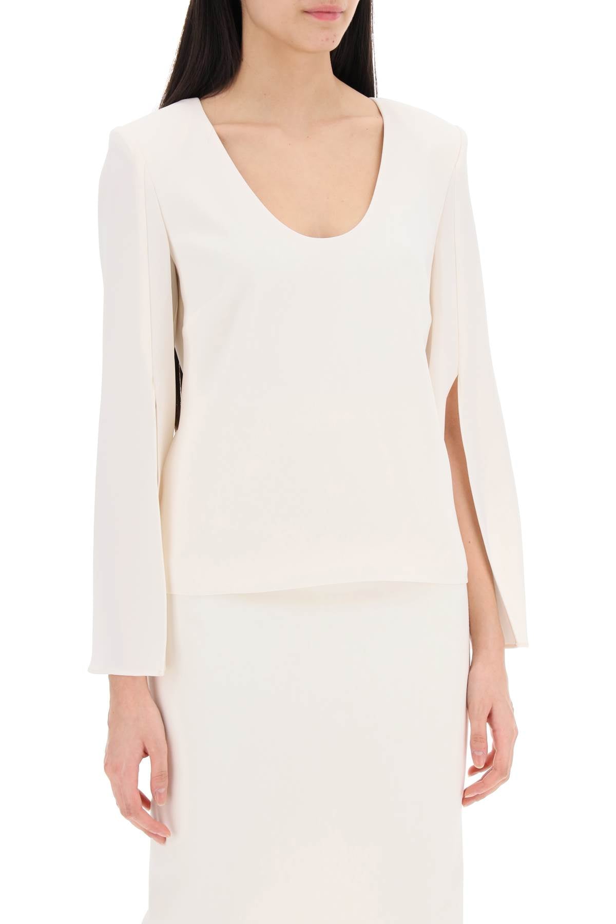 Roland mouret "cady top with flared sleeve"-1
