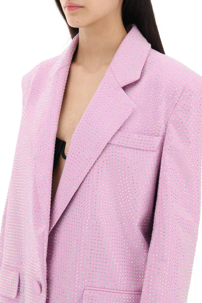 Giuseppe di morabito stretch cotton jacket with crystals-3