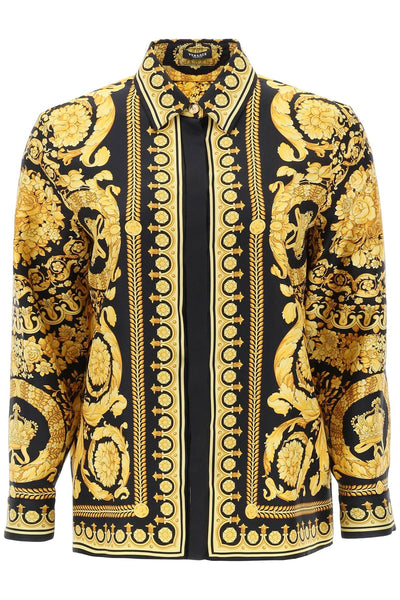 Versace barocco silk shirt-0
