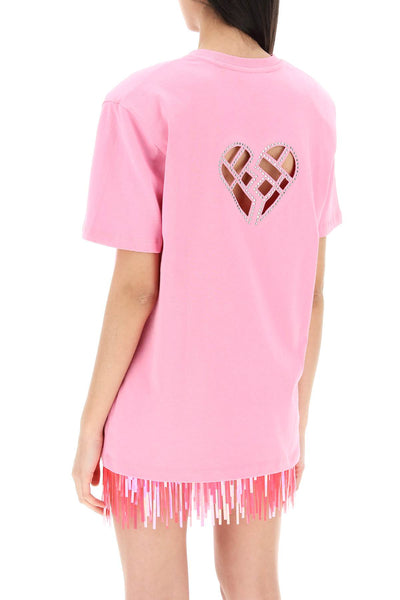 Rotate crystal cut-out t-shirt-2