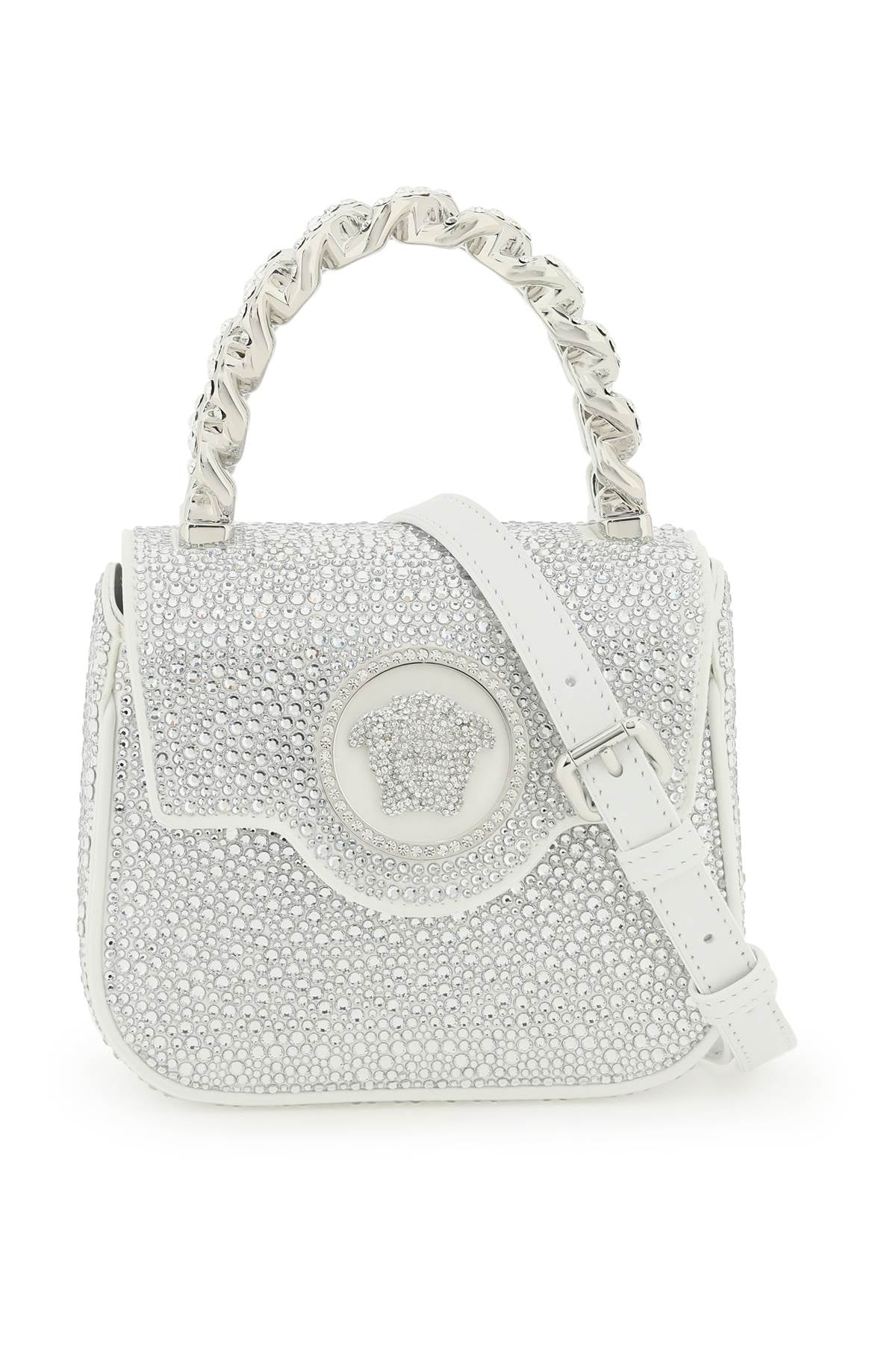 Versace la medusa handbag with crystals-0